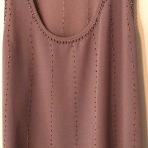 Mauve beaded tank